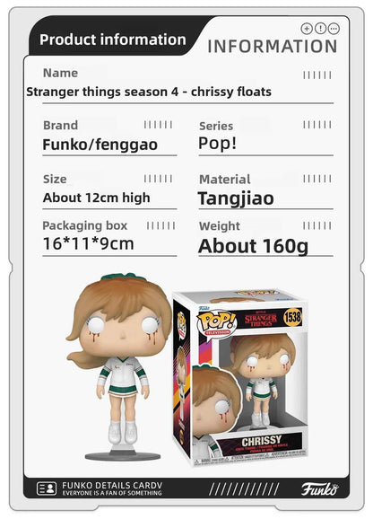 Genuine Edition FUNKO POP《Stranger Things: Eddie, Dustin, Eleven》Action Desktop Decoration Ornament Model Toys Collectible Model