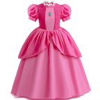 DOCHEER Girls Puff Sleeve Princess Ball Gown Costume