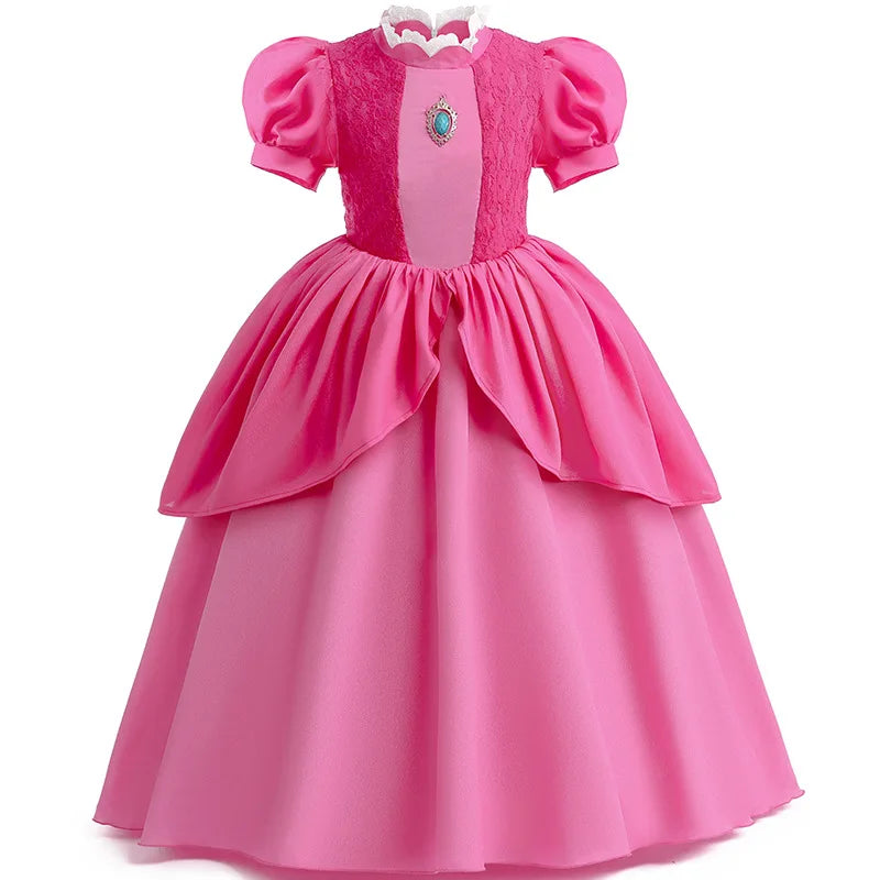 DOCHEER Girls Puff Sleeve Princess Ball Gown Costume