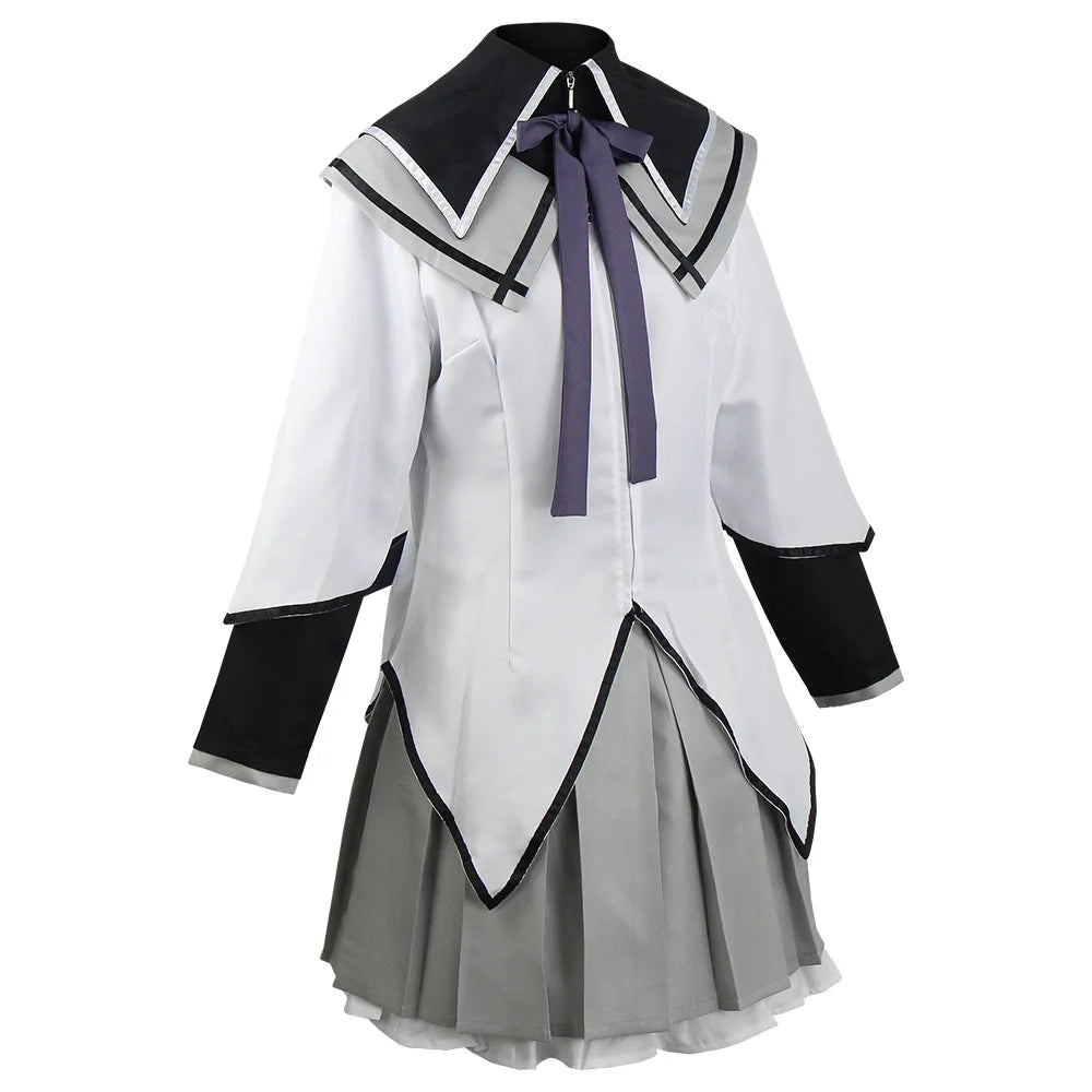 HOMCHEE TRENDS Akemi Homura Anime Cosplay Costume Set with Wig