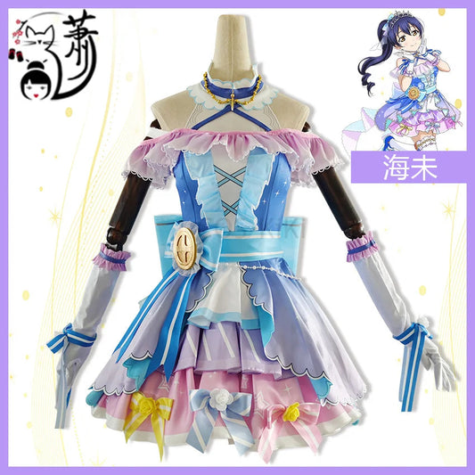 COS-KiKi Anime Lovelive Aqours Tojo Nozomi/Nishikino Maki All Members Fireworks Awakening Lolita Singing Suit Cosplay Costume SS69