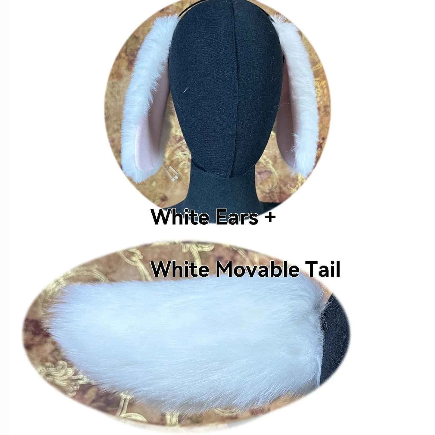 A Movable Rabbit Tail That Combines Voice Control, Swinging, and Patting Functions in One. Props for Role-playing and Performanc