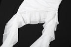 Nibber 2026 Spring New Solid Color Sweet Gentle Cute All-match High Street Travel Sexy Cool Women Chest Wrap ruched Tassel Vest