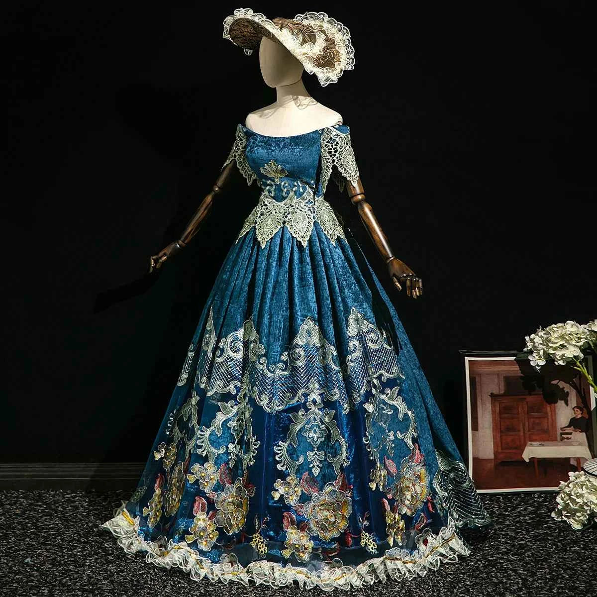 Customized Women Renaissance Victorian Party Dresses Baroque Historical Theater Masquerade Gowns