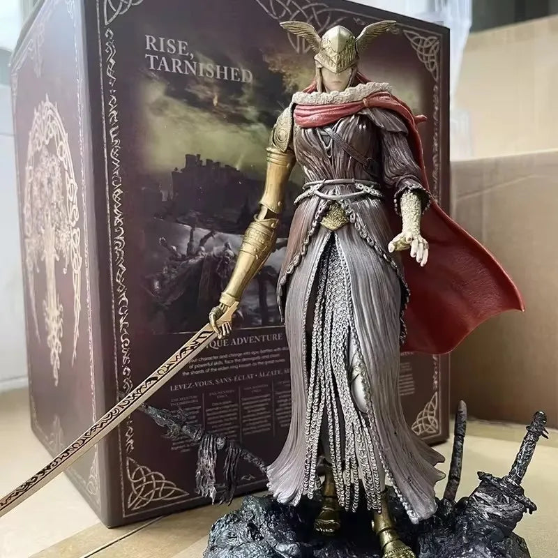 24cm ELDEN RING Figure Malenia Blade Of Miquella Anime Figure Valkyrie Figurine Model Pvc Statue Doll Collection Decoration Toys SS69
