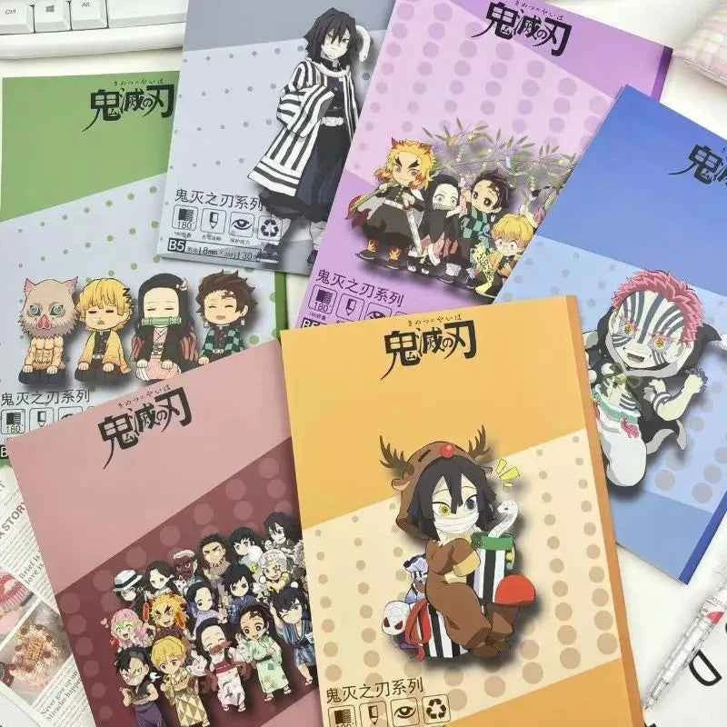 Demon Slayer anime two-dimensional cartoon horizontal line notepad creative personality high-value notebook student stationery