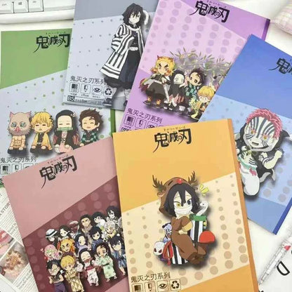 Demon Slayer anime two-dimensional cartoon horizontal line notepad creative personality high-value notebook student stationery