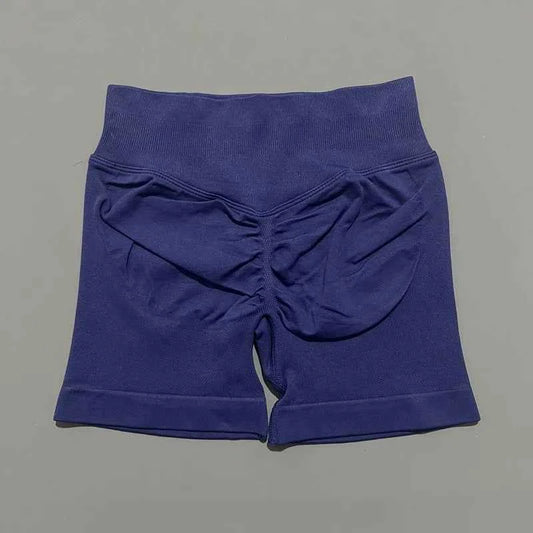 HISTELLO Impact Shorts 4.5" Women Fitness Sports Biker Shorts Low Waist Gym Short Workout Scrunch Butt Yoga Seamless Leggings