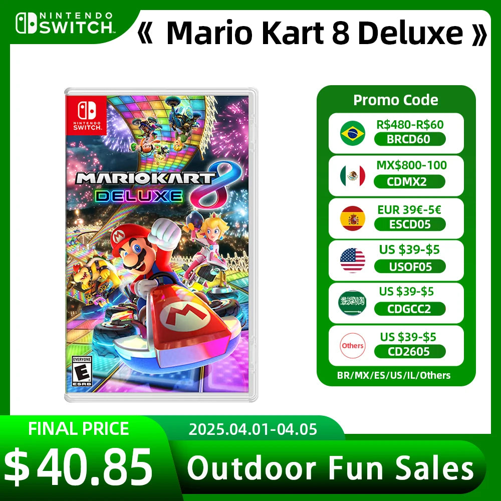 Mario Kart 8 Deluxe Nintendo Switch Game Deals 100% Official Original Physical Game Card Racing Genre for Switch OLED Lite SS69