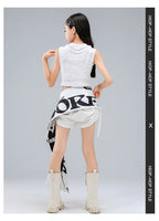 Girls K-Pop Street Dance Crop Top & Hot Pants Set