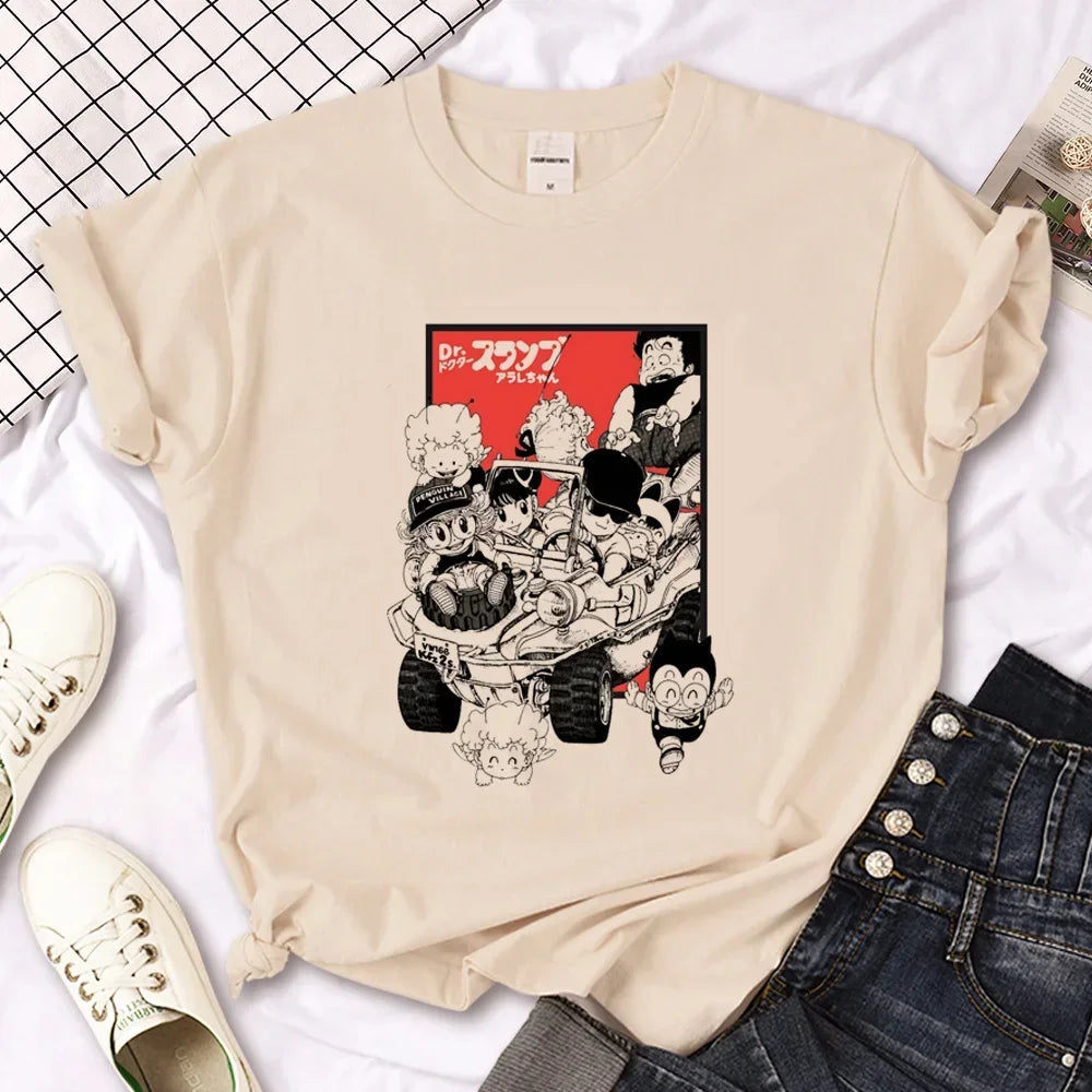 Arale T-shirt female designer Japanese women's casual loose fitting T-shirt girl designer Harajuku clothing SS69