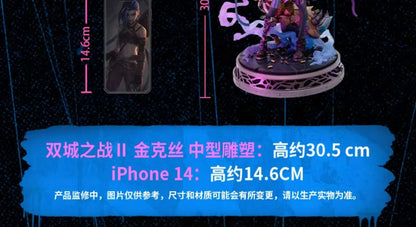 Original LOL Jinx League of Legends Arcane：League of Legends PVC Anime Character Figure Collectibles Model Ornament Toy Gifts SS69