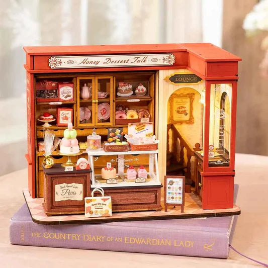 Robotime Rolife Becka's Baking House 3D Puzzle DIY Miniature Dollhouse Kit Amazing Gift for Children DG161