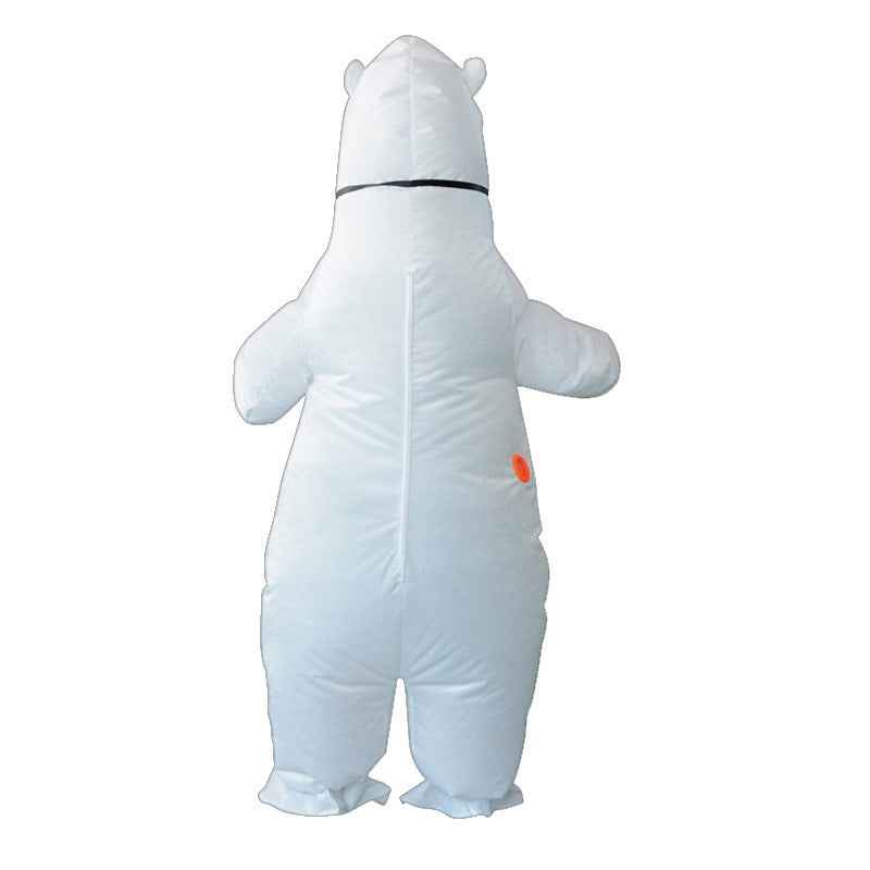 Polar Bear Inflatable Costume New Christmas Holiday Party Performance Atmosphere Props Cartoon Clothes for All Ages