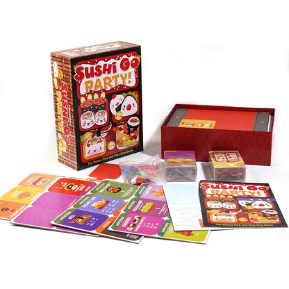 1 Box Sushi Go Family Gathering Board Game Card,Fun Card Game Party Interactive Card Game Creative Small Gift Holiday Accessory SS69