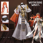 Wuthering Waves Augusta Cosplay Costume Set with Wig