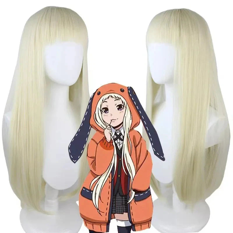 Anime Kakegurui Yomotsuki Runa Cosplay Costume JK School Girl Yumeko kishima Jacket Hoodie Coat Halloween Carnival Outfit SS69 55.69 4-Wig / XS（old） / Kakegurui