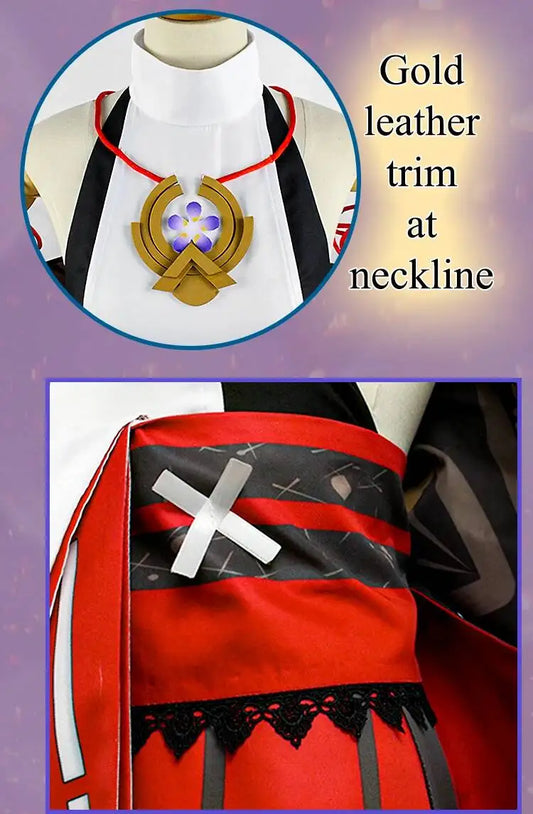 Yae Miko Anime Cosplay Costume Set Cotton Chinese Style Uniform for Women