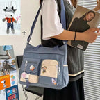 Nylon Waterproof Canvas Women Handbags Shoulder Bag Japanese Ladies Messenger Bag Student School Crossbody Bags for Girl Satchel