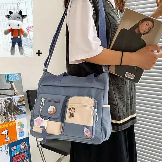 Nylon Waterproof Canvas Women Handbags Shoulder Bag Japanese Ladies Messenger Bag Student School Crossbody Bags for Girl Satchel