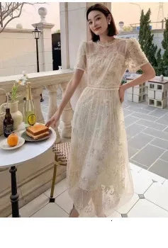 JAMERARY Fashion Floral Print Long Sleeve Maxi Dress For Women Summer Autumn Clothes Layers Ruffles Cake Dresses Evening SS69