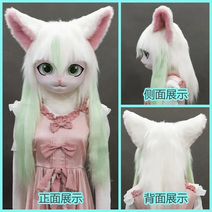 SS69 Animal Cosplay Headgear Unisex Polyester Furry Costume Accessory