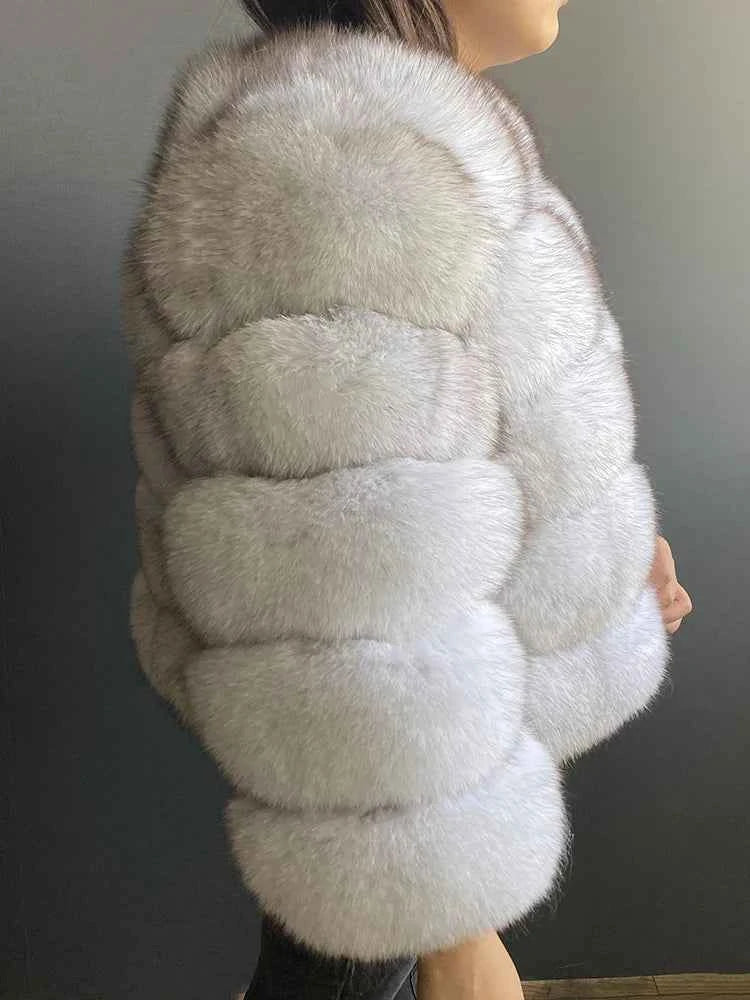 Winter Women's Cold Coat Top Fox Jackets For Women clothing Natural Real fox Fur Jacket Coats For Women Fur Jacket In Promotion