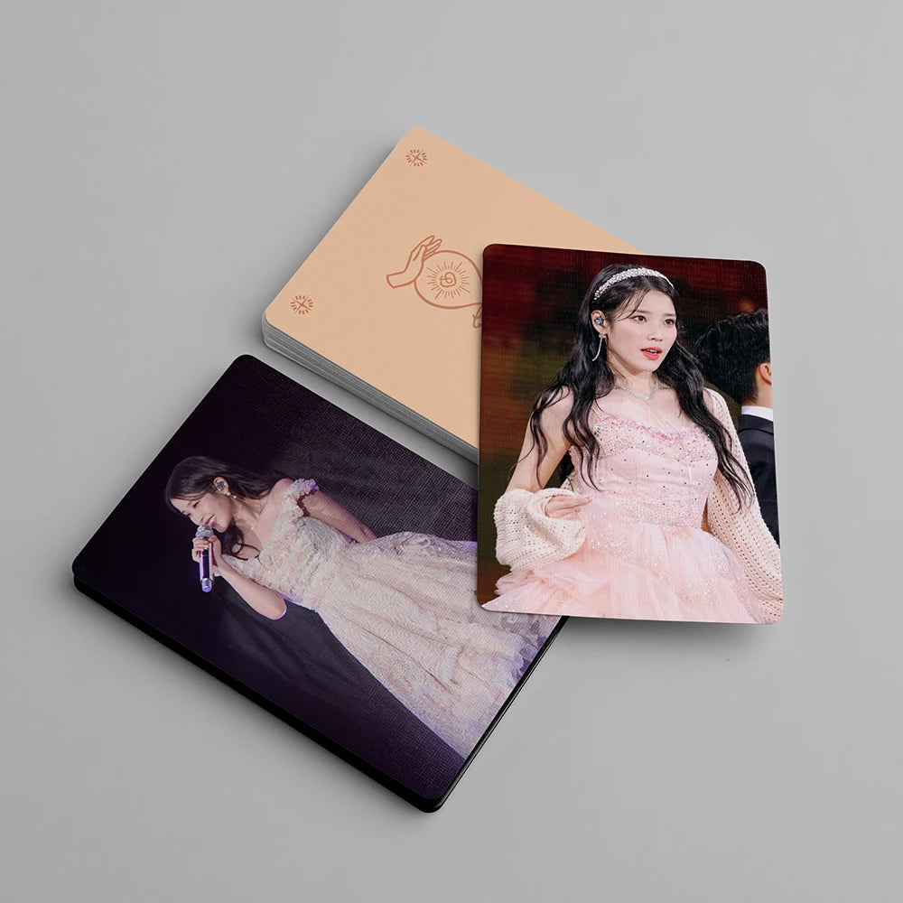 55pcs/set Kpop IU The Golden Hour Lomo Cards High quality HD Photocard for fans collection Fashion Cute Fans Gift SS69