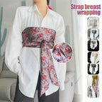 Traditional Japanese Kimono Yukata Obi Belt Crane Floral Printed Haori Belt Brocade Jacquard Waistband Shirt  Decor Accessories