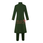 SBluuCosplay Anime Noriaki Kakyoin Cosplay Costume Dark Green Uniform Outfit Halloween Party Costume Upgrade Version