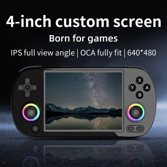 ANBERNIC RG40XX H Handheld Game Console Linux 64-bit System 4.0 inch IPS 3200mAh Retro Video Gaming Console 64G 5000+ Games Gift SS69