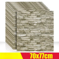 3D Foam Brick Wall Stickers, Waterproof Peel & Stick Panels 70x77cm