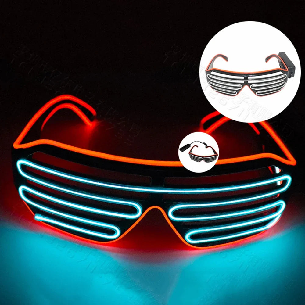 LED Glow Glasses with Blinking Modes for Parties
