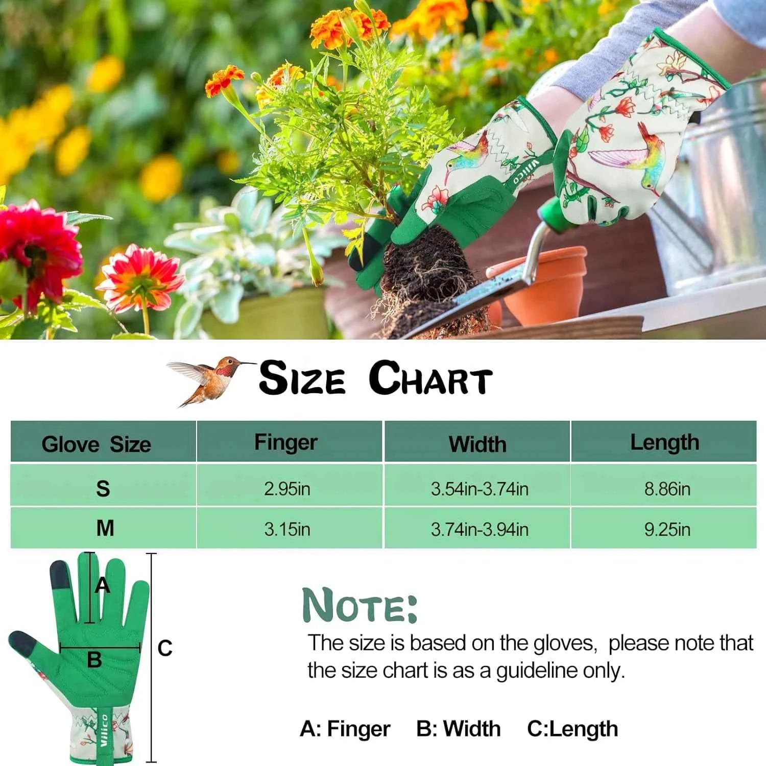 Gardening Gloves for Women Breathable leather Garden Gloves with Grip Thorn-Proof Puncture-Resistant Work Gloves