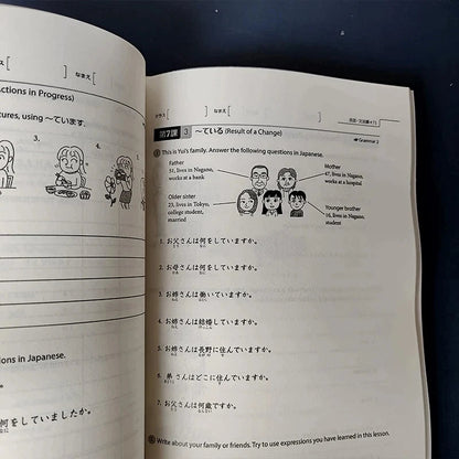 Genki 3rd Edition learn japanese Textbook workbook answer An Integrated Course In Elementary Japanese and english Learning Book SS69
