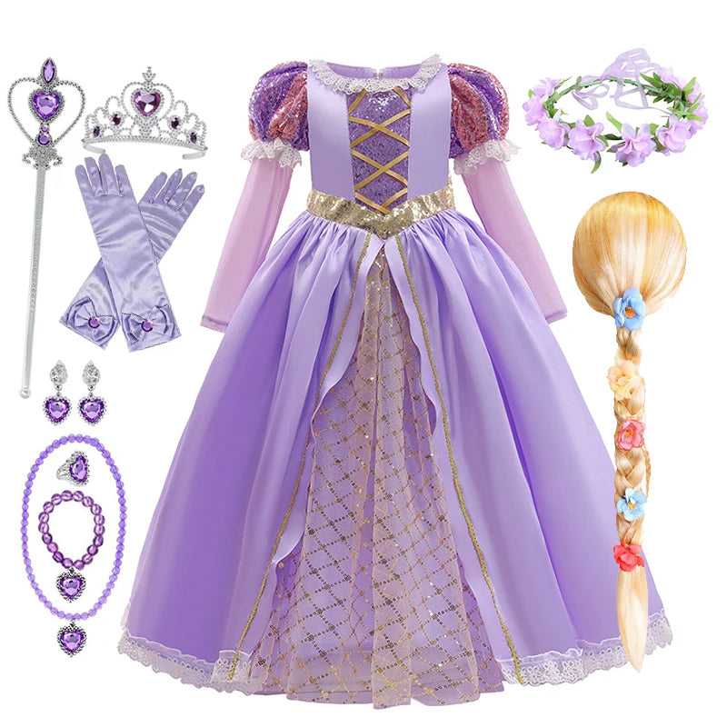 Disney Rapunzel Princess Dress for Girls | Tangled Costume