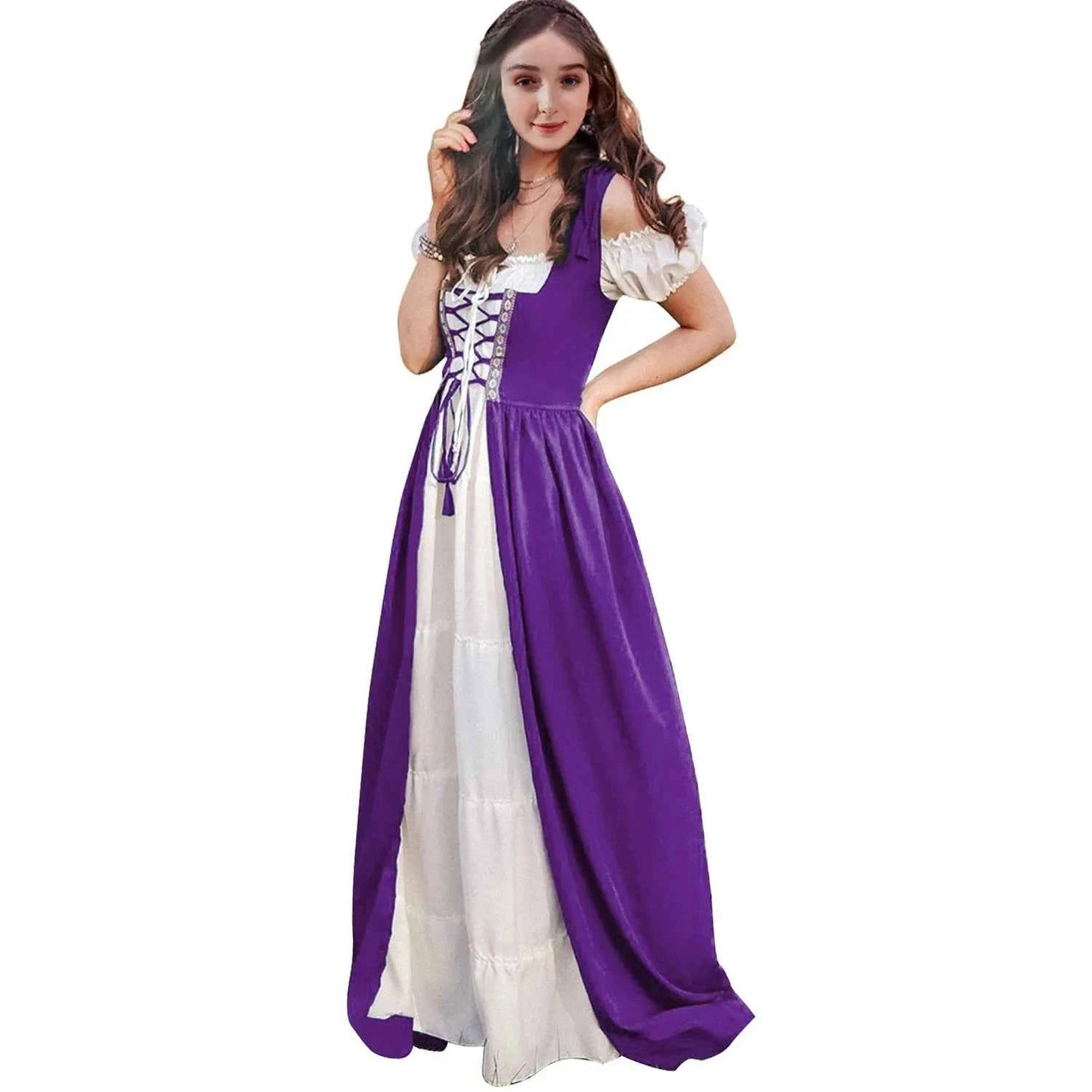 Medieval Renaissance Drama Dance Costume Halloween Girdle Cos Dress Halloween Costumes for Women Dress Love Live Cosplay