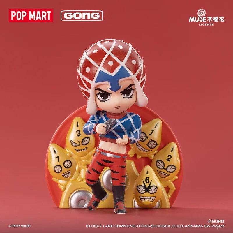 POP MART GONG JOJO's Bizarre Adventure Golden Wind Series Blind Box Mystery Box Toys Ornaments Figurines Desktop Model Dolls