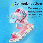 Girls' LED Sandals Children's Toddler Sports Beach Blue Pink Girls' Soft Shining Shoes Outdoor Soft Anti-Slip Princess LED Shoe