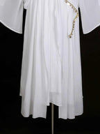 Greek Goddess Wandering Style National Style Han Element Lolita Strap Fairy Dress White Dress Women Clothing