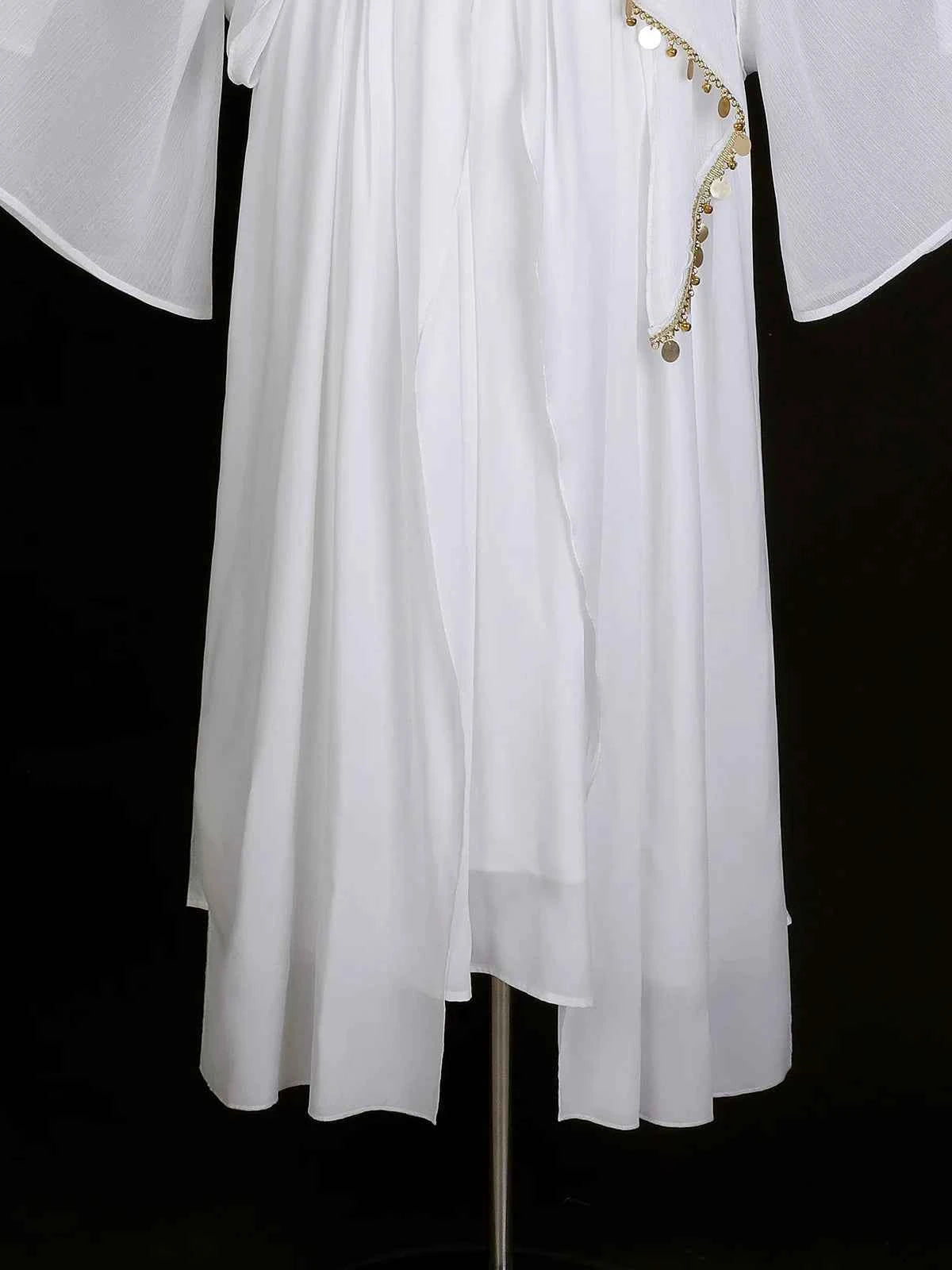 Greek Goddess Wandering Style National Style Han Element Lolita Strap Fairy Dress White Dress Women Clothing
