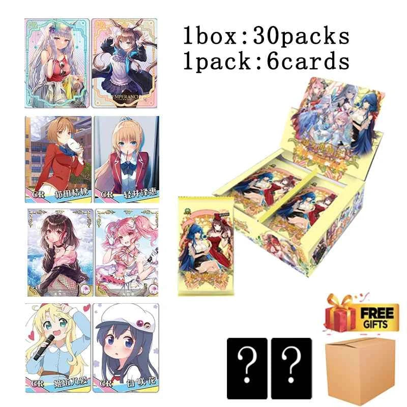 Goddess Story Collection Cards Board Playing Games Carts Paper Kids Toys Anime Gift Table Christmas Brinquedo