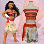Performance Costume Mao Imoana Ocean Odyssey Cos Film Show Top Rok Pak Kind Fancy Cosplay Vaiana Jurk Outfit Voor Girl Women
