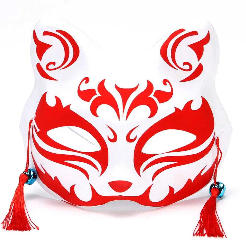 Exaggerated Rabbit Ear Mask - Black & White PVC Costume Accessory