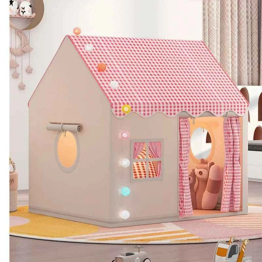 Kid Toys Tent Princess Castle Play House Cubby Children Small House Folding indoor Play tent Baby Tent Solid Frame No Light Ball
