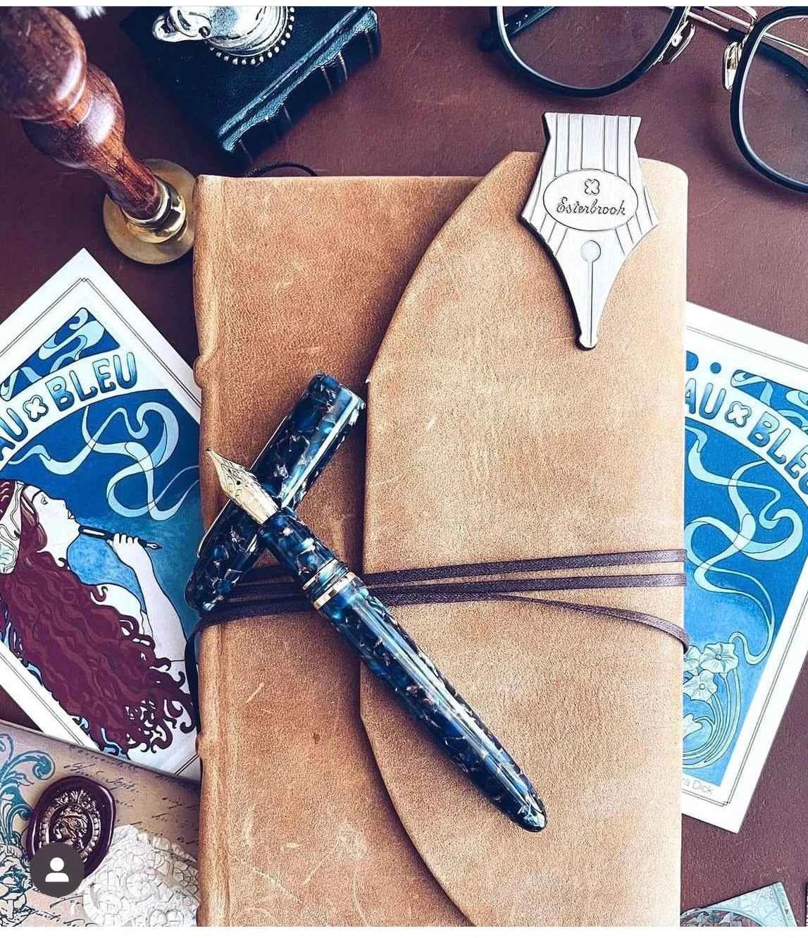 Vintage Pen Nib Shape Metal Page Holder Clip Journal Notebook Decoration Cute Bookmark Planner Accessories