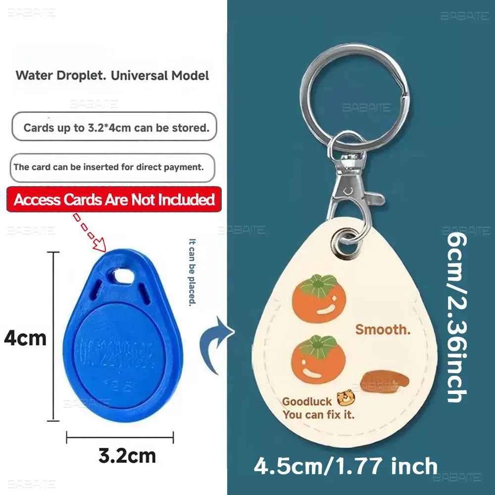 Game C-Clash Royale Anime Key Fashion PU Water Shape Keychain Women Car Key Holder Home Key Ring Charm Bag Car Pendant Gift