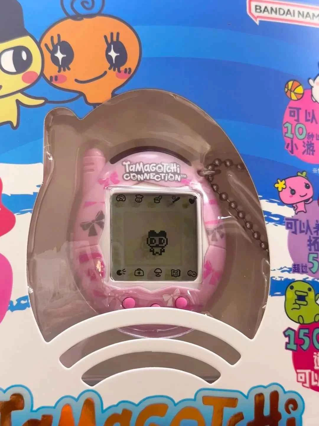 Bandai Tamagotchi Connection V3 Electronic Pet (Linked Ver.) - Elegant Bow/Blue Bubble New