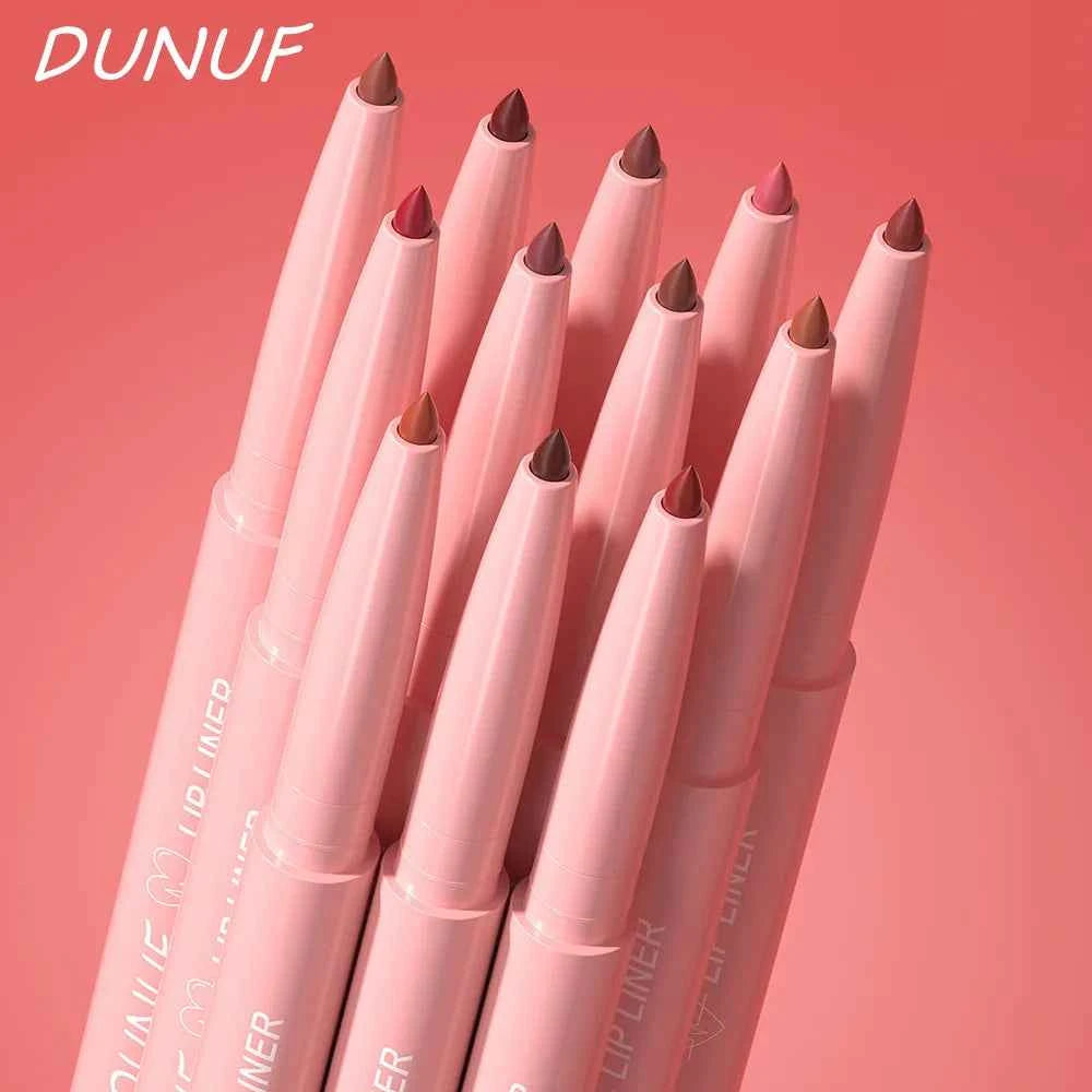 Lip Liner Lipstick Set, Waterproof Matte Durable  Non-sticky Non-transfer, Deep Red, Dusty Rose, Nude, Y2K Makeup Christmas