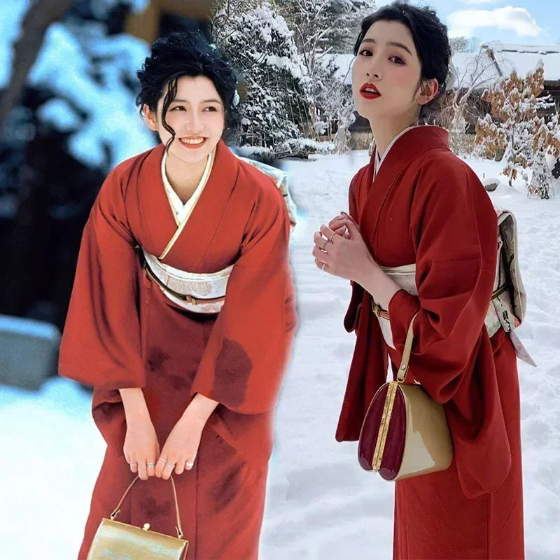 Fashion Photography Clothes Party Dress Japanese Kimono Cosplay Yukata Women Clothing Traditional Ethnic Style Streetwear Stage